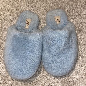 Ugg Australia All Over Sheepskin Slippers Baby Blue